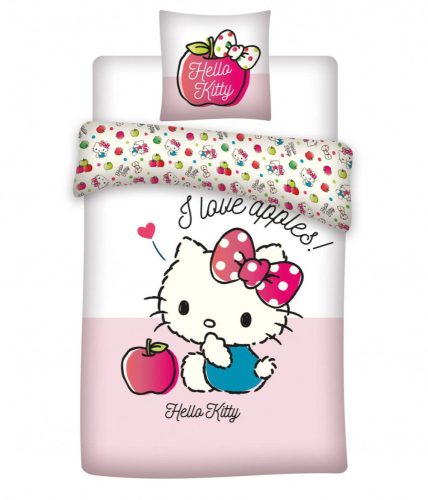 Hello Kitty Apple gyerek ágyneműhuzat 100×140 cm, 40×45 cm